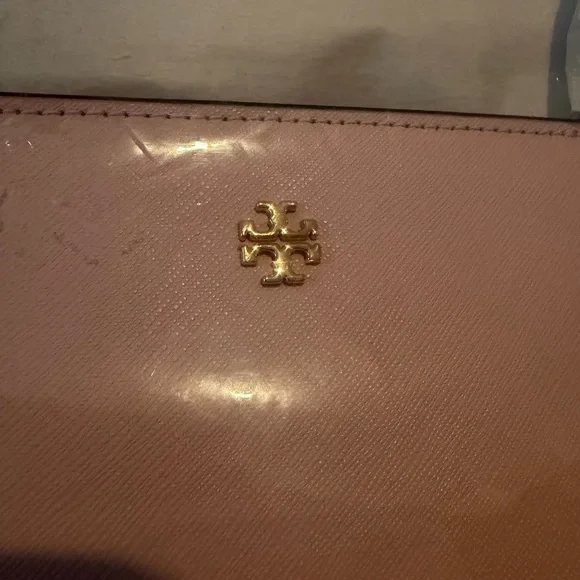 NWT Tory Burch Emerson Saffiano Leather Small Tote in Pink Quartz - Picture 6 of 16